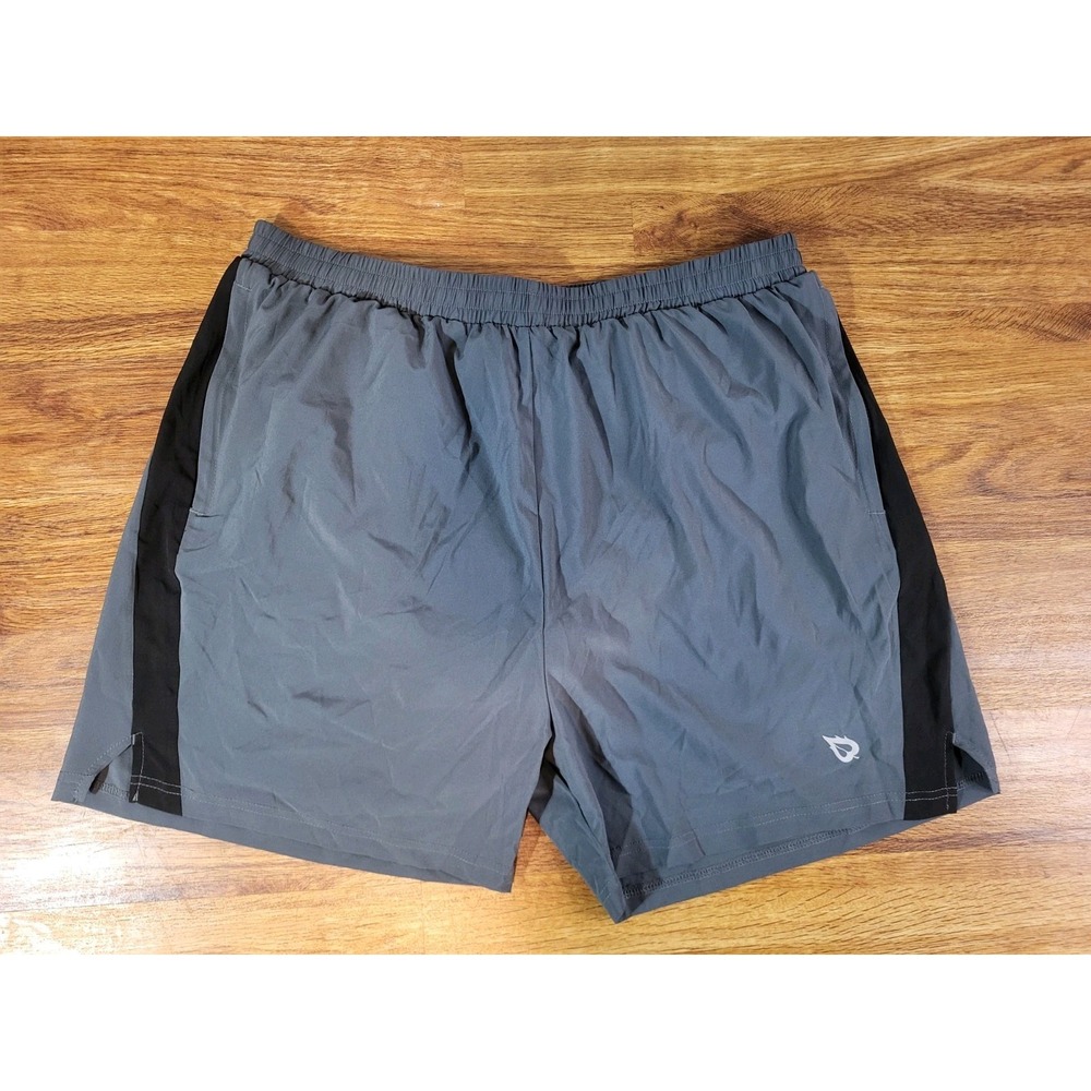 NWT BALEAF Mens‎ Gray Athletic Workout Shorts Lined Gym Running Fitness XL